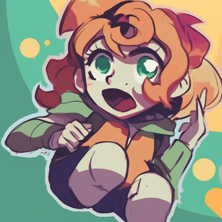 Two characters in playful poses, vibrant colors and comic style, laughing together. comic profile pictures for best friends pfp for discord.