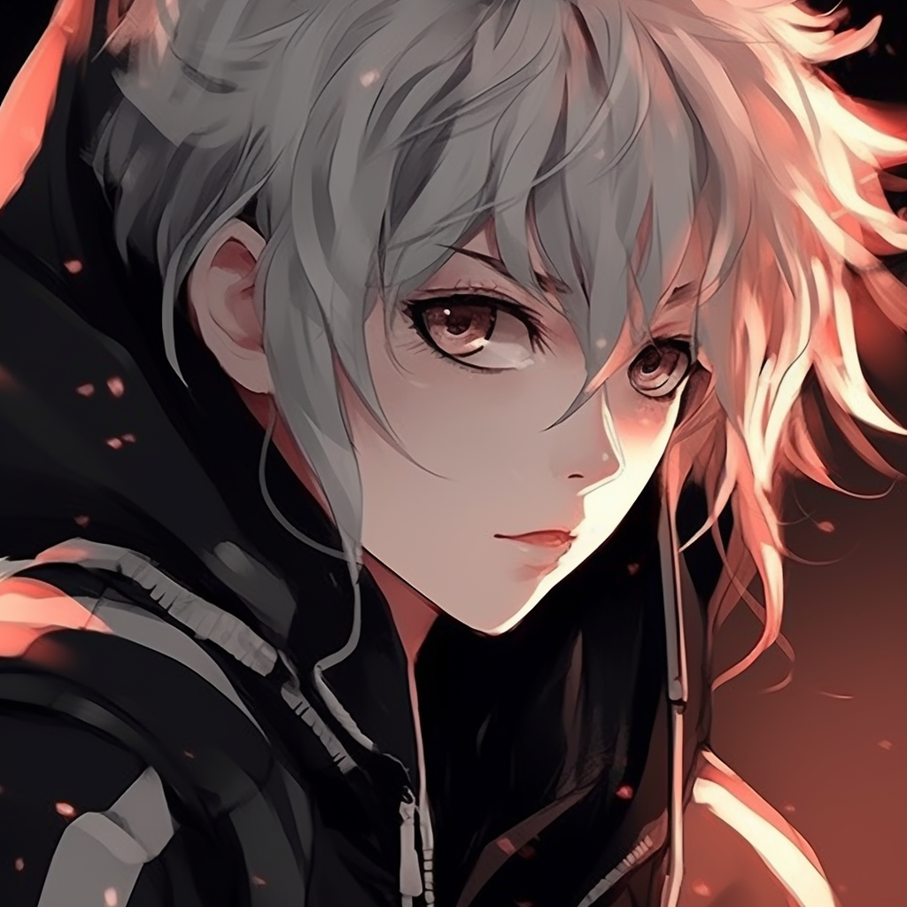 Dynamic pose of an anime character, depicted with energized linework and a bold color scheme. high quality anime pfp – aesthetic choices