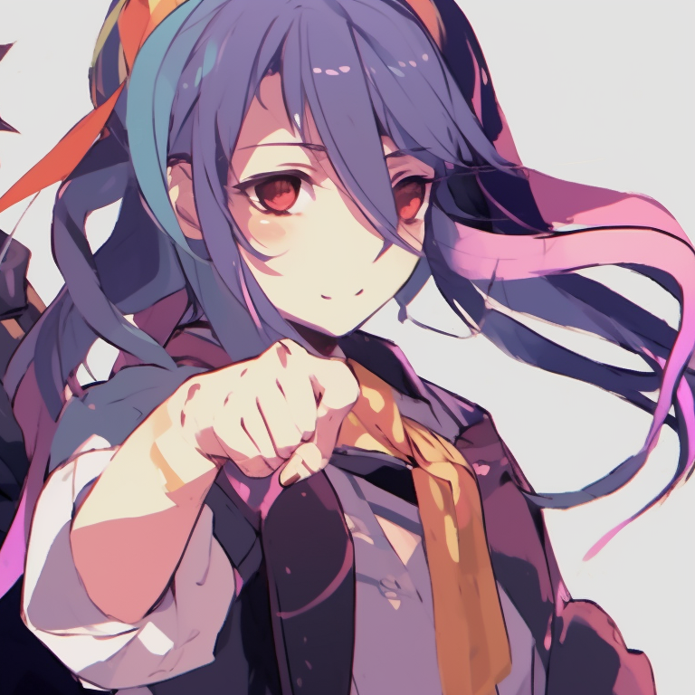 Two characters, different fighting styles but in harmony, vibrant color palette. attractive matching pfp gif pfp for discord.