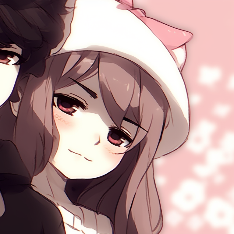 Two characters at a summer festival, vibrant yukatas and festive atmosphere. attractive instagram cute matching pfp pfp for discord.