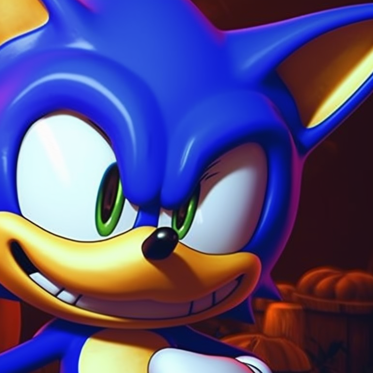 Characters adventuring through autumn leaves, warm color palette and softer lines. sonic and tails halloween theme pfp ideas pfp for discord.