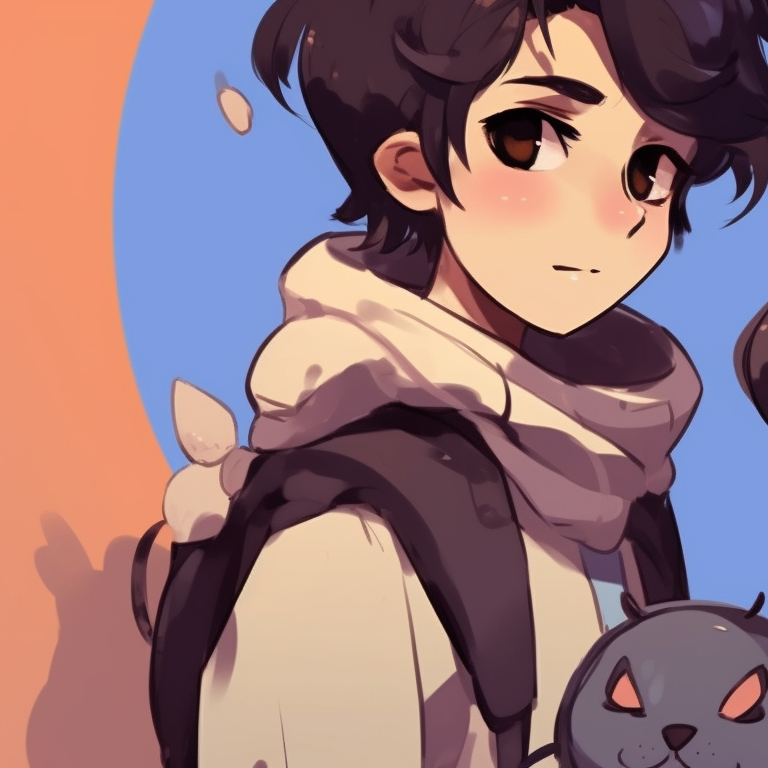 Two characters in combat wear, dark tones and intense gazes, back to back ready for battle. matching pfp for best friends inspiration pfp for discord.