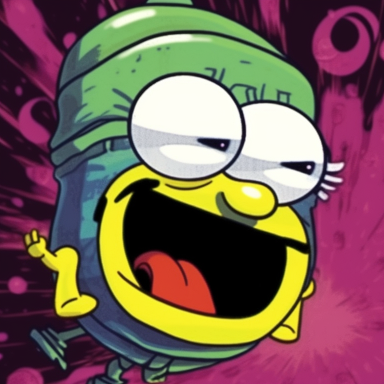 Spongebob and Patrick in Krusty Krab uniform, warm colors and friendly atmosphere. animated spongebob matching profile picture pfp for discord.