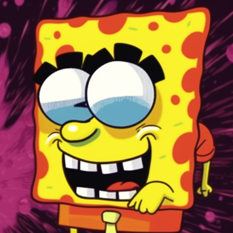 Spongebob and Patrick in Krusty Krab uniform, warm colors and friendly atmosphere. animated spongebob matching profile picture pfp for discord.