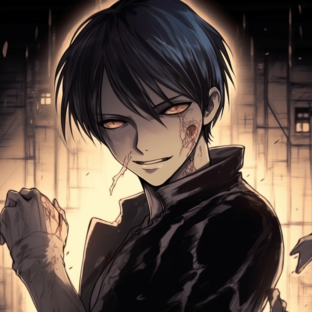 Levi Ackerman ready for action, detailed uniform and dynamic pose. anime manga pfp for boys