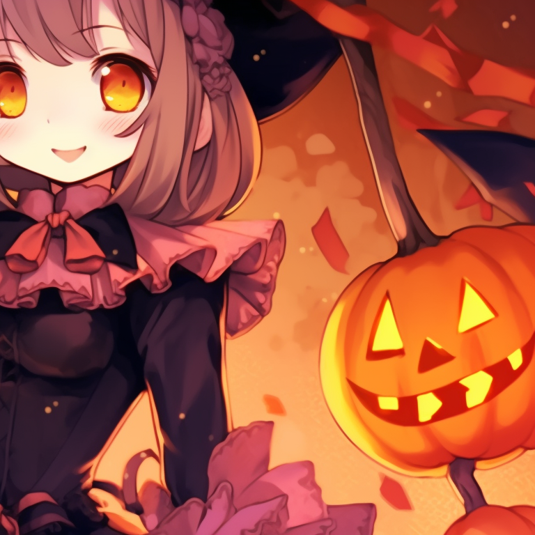 Two characters, moonlit silence and dramatic shadows, in the setting of a graveyard. my dress up darling matching pfp halloween decorations pfp for discord.