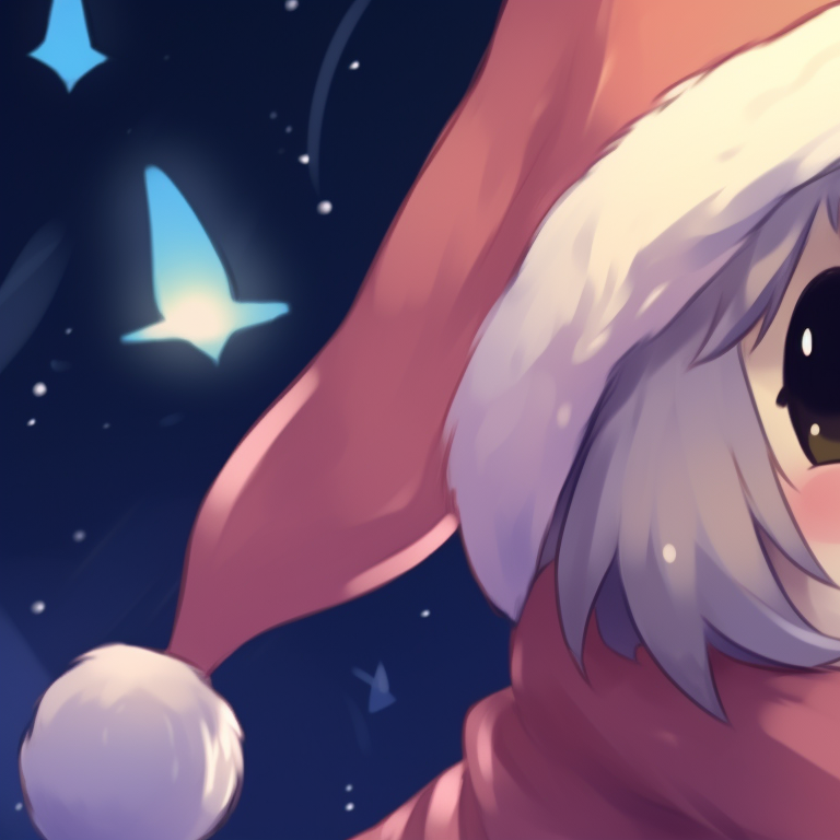 Ghost duo, the stark contrast of their transparent forms against the tranquil snowy scene is captivating. animated matching christmas pfp ghost moments pfp for discord.