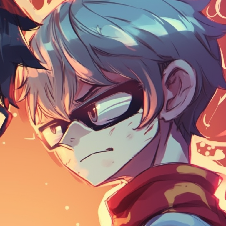 Two characters making silly faces, bright colors and humorous theme. matching pfp for friends featuring cartoons pfp for discord.