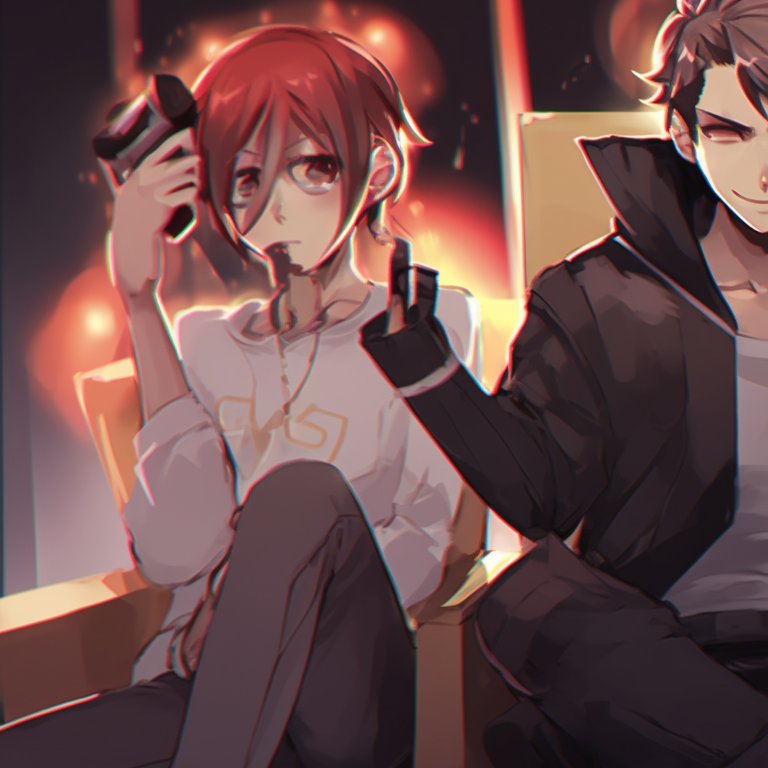 Three characters in combat gear, detailed textures and dynamic poses. trio matching pfp for gaming pfp for discord.