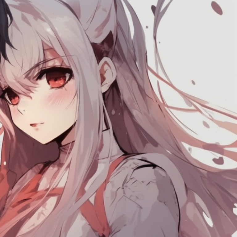 Two characters in dynamic poses, high contrast colors and intricate details. awesome anime matching pfp ideas for friends pfp for discord.