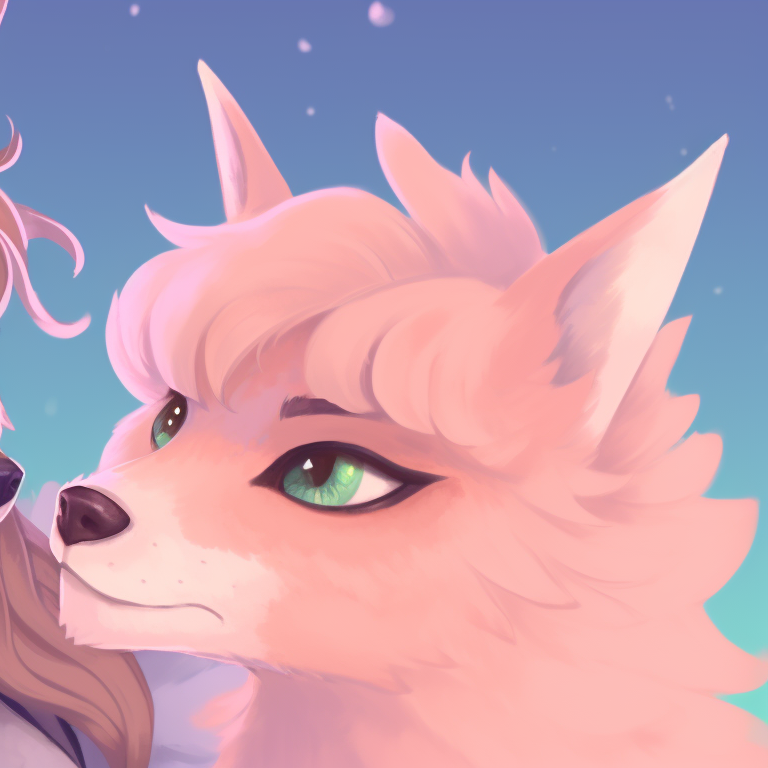 Two characters locked in a dynamic embrace, vibrant colors emphasizing their energy, with loose, active lines. character based furry matching pfp pfp for discord.