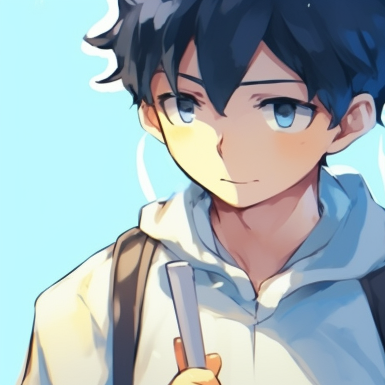 Two characters sharing a quiet moment, soft outlines, muted colors. blue lock matching pfp - animated series pfp for discord.