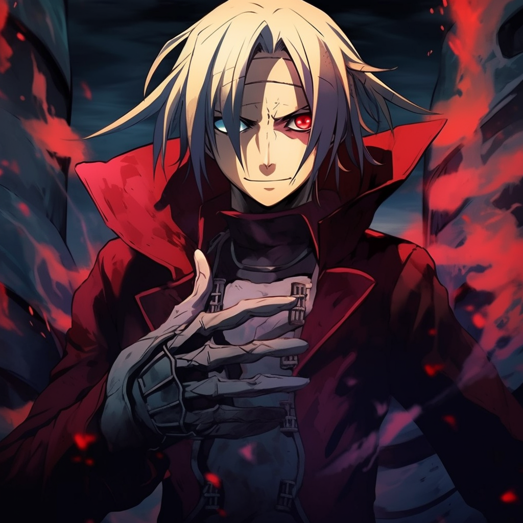 Edward Elric from Fullmetal Alchemist, vibrant colors and mechanical arm detail. male badass anime pfp