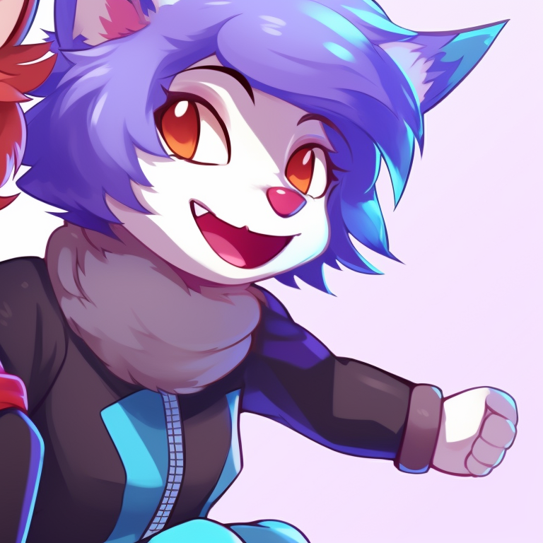 Two characters set against a twilight backdrop, expressions serene, colors deep and inviting. character based furry matching pfp pfp for discord.