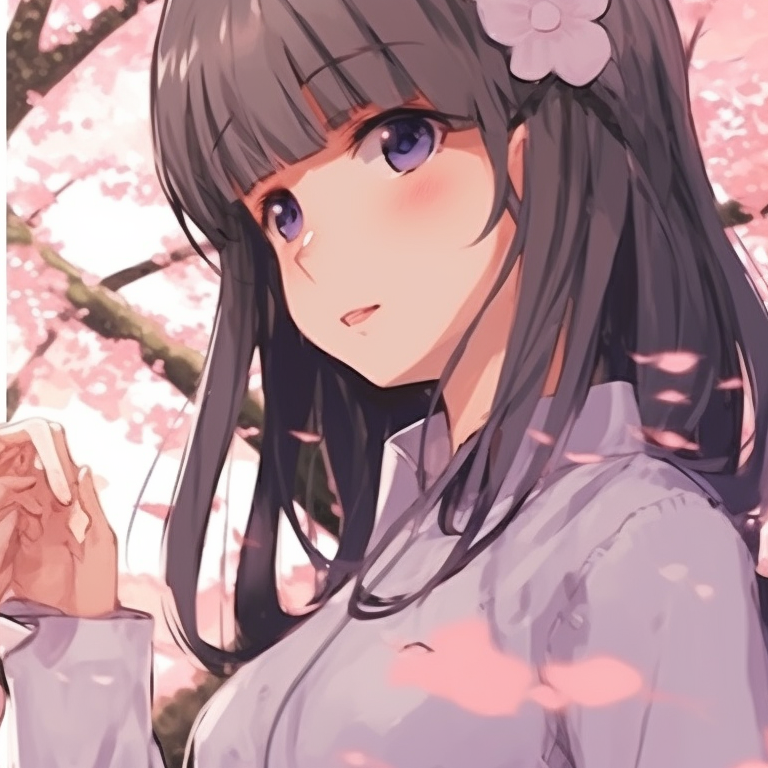 Twin characters with a sunset backdrop, peachy and lavender hues aesthetic friends matching pfp pfp for discord.