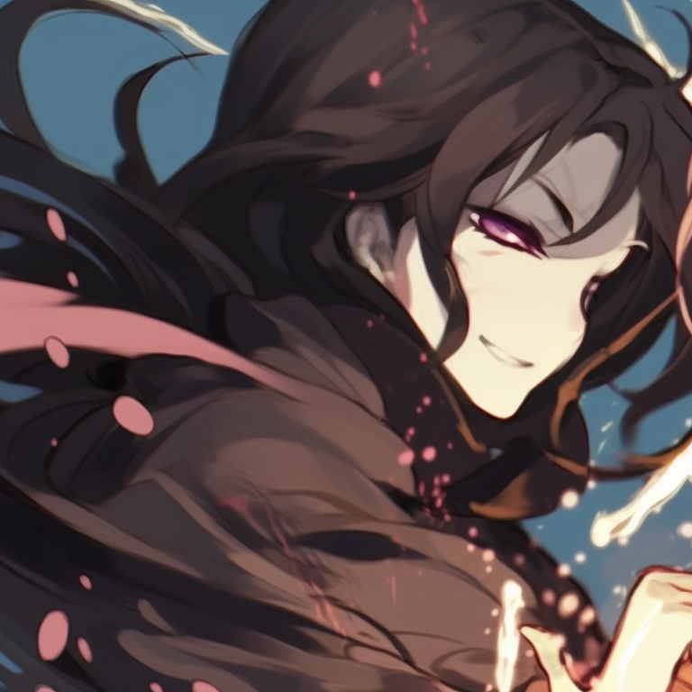 Two characters with musical instruments, intricate details, bold lines and a carnival of colors. creative matching discord pfp pfp for discord.