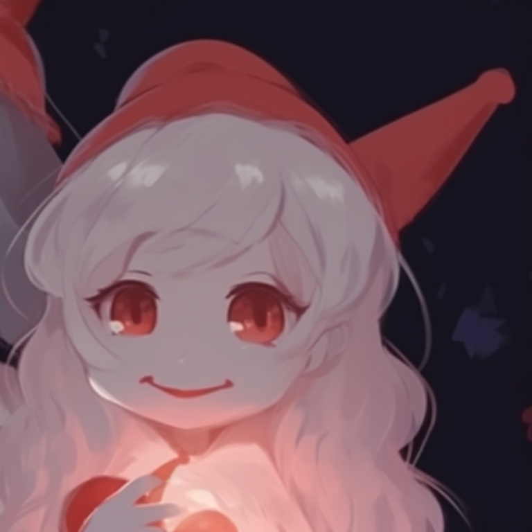 Elf characters with vampire traits, holding festive gifts, bold lines and colors. halloween christmas themed profile inspiration pfp for discord.