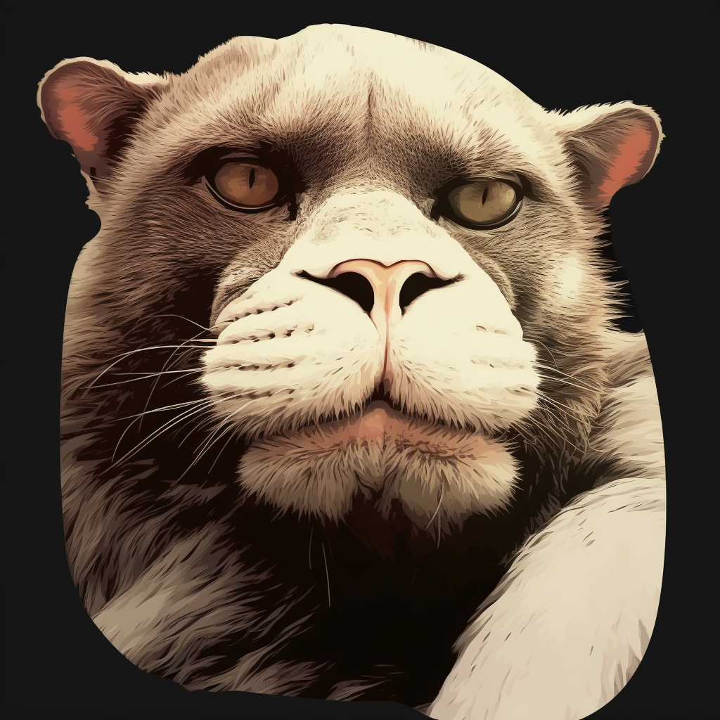 Pug with a cheeky smile, thick lines and vibrant colors. humorous pfp pfp for discord.