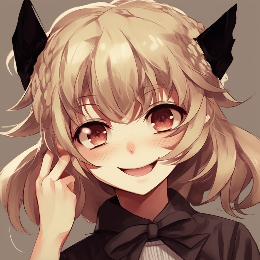 Toga Himiko in action, dynamic composition and bold outlines. egirl pfp from latest anime pfp for discord.