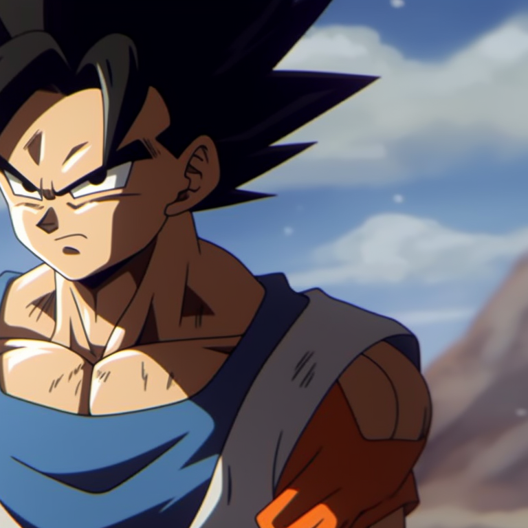 Silhouetted portrayal of Goku and Vegeta, setting sun in the backdrop, dark and warm colors. exploring goku and vegeta pfp pfp for discord.