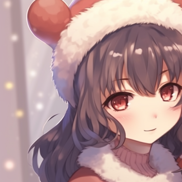 matching anime girl christmas pfp, aesthetic matching pfp ideas on Hero: matching anime girl christmas pfp, aesthetic matching pfp ideas
