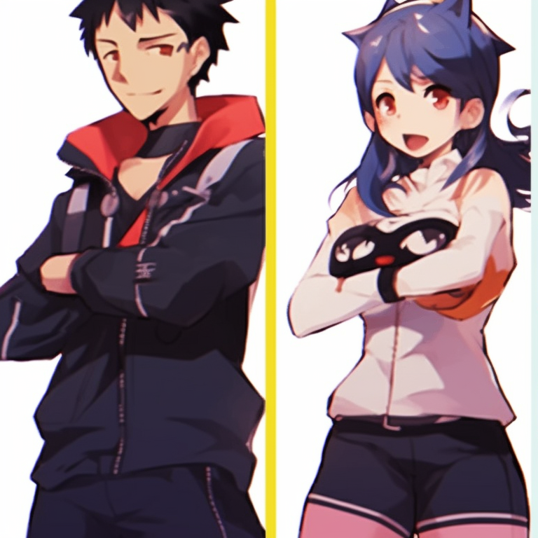 Four characters engaged in a game, lively expressions and bright ambiance. boyish matching pfp for 4 friends pfp for discord.