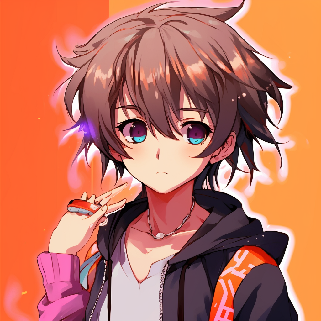 Anime profile exuding overwrought emotions, with complex shading and detailed line work cute cringe anime pfp examples pfp for discord.