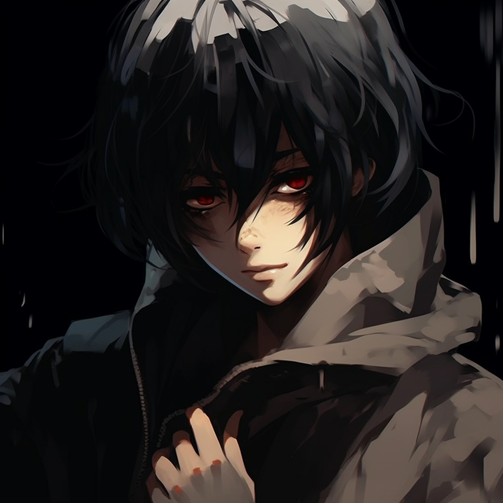 Anime girl under moonlight, cool color palette with attention to ambient lighting. anime girl pfp cool pfp for discord.