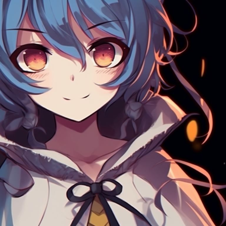 Two silhouettes standing back to back, glowing eyes, set against a haunting full moon. charming halloween themed best friend matching pfp - spooky duo pfp for discord.