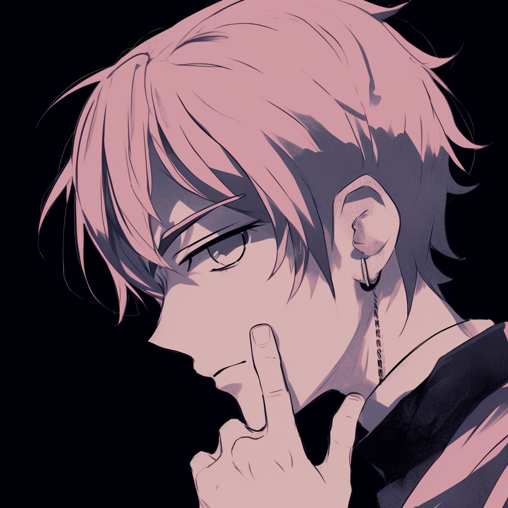 Profile of Kuroko Tetsuya, simple line work and pastel colors. black pfp anime male characters pfp for discord.