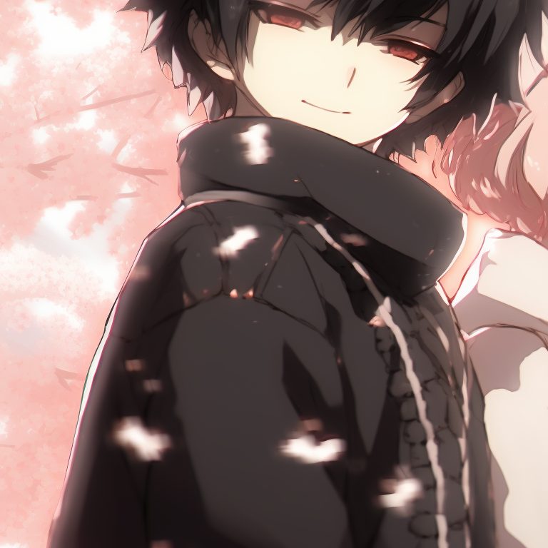 Two characters in a rainy setting, realistic water effects, dramatic expressions and deep color intensity. instagram cute matching pfp for anime lovers pfp for discord.