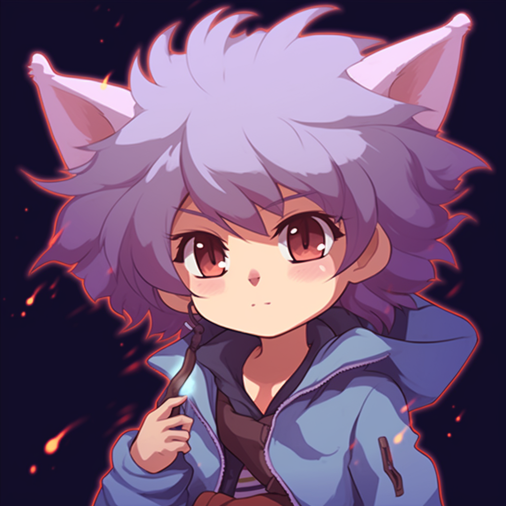 Cute anime character in chibi style, playful expressions and pastel colors superb free animated pfp maker