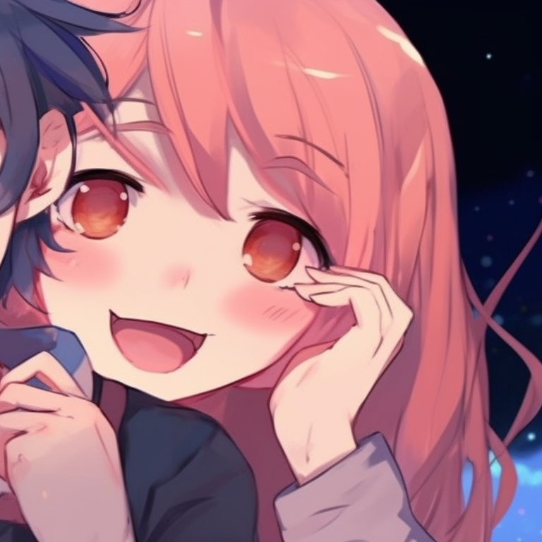 Two characters with wide sun hats, pastel colors, and soft lighting, holding hands. cute matching pfp for besties ideas pfp for discord.