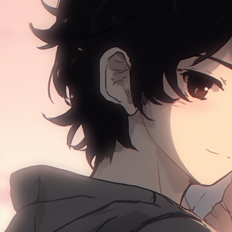 Characters with the glow of sunrise bouncing off their hair, mirror identities. instagram cute matching pfp for partners pfp for discord.