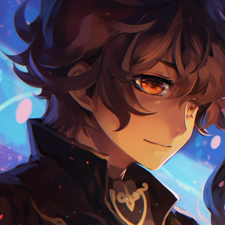 Two characters donned in in astronaut outfits, floating in a vibrant galaxy background. matching pfp generator pfp for discord.