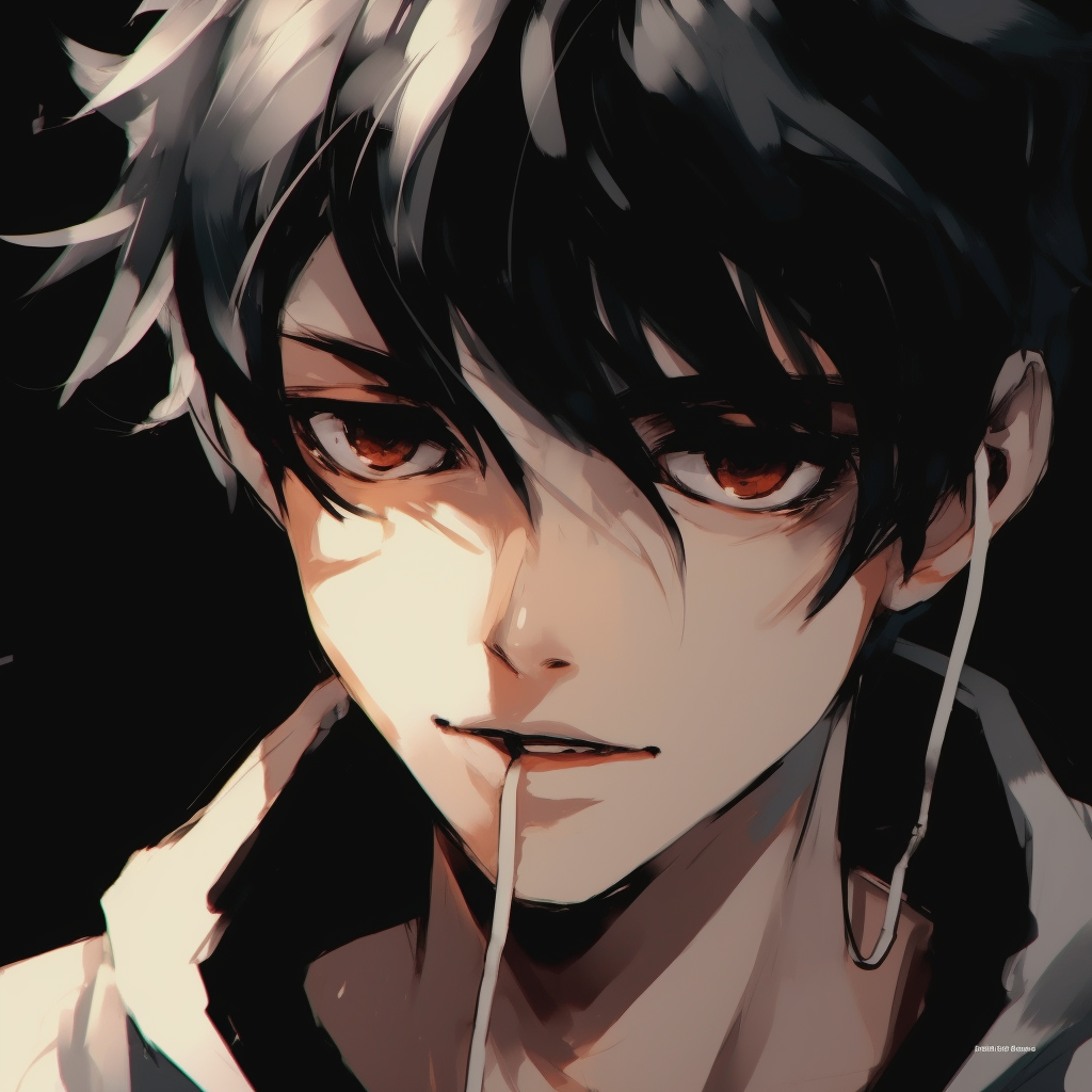 Highly detailed character portrayal from Bleach, focusing on facial characteristics and hair elements. top anime guy pfp aesthetic pfp for discord.