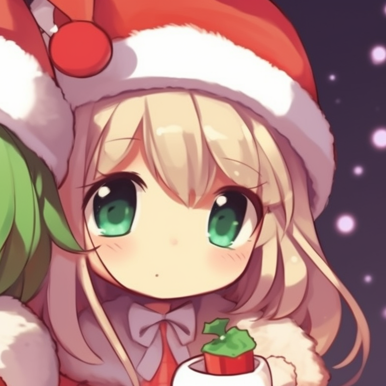 Two characters dressed as gingerbread cookies, rustic colors and exaggerated expressions. matching christmas meme pfp designs pfp for discord.