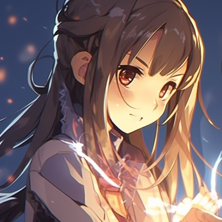 Two female characters in combat stances, dark background and explosive flashes of light. female best friends matching pfp pfp for discord.