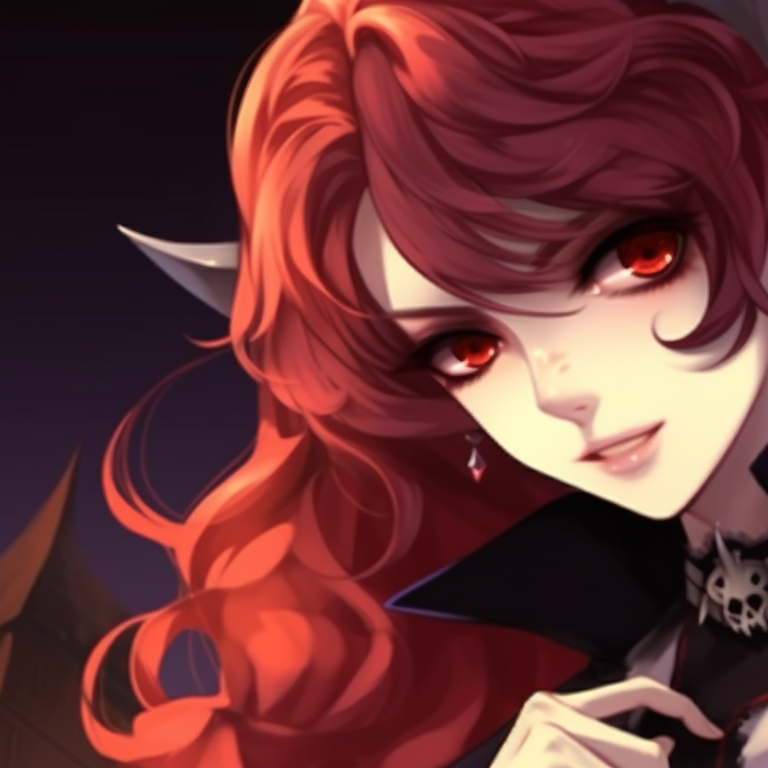 Anime characters in candy corn outfits, bright colors and playful expressions creative hot matching pfp halloween theme pfp for discord.