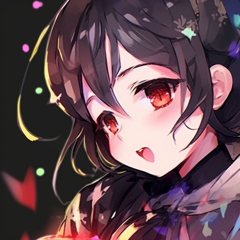 Two characters in an ethereal environment, with dreamy colors and fluid lines. anime themed pfps for 2 pals pfp for discord.