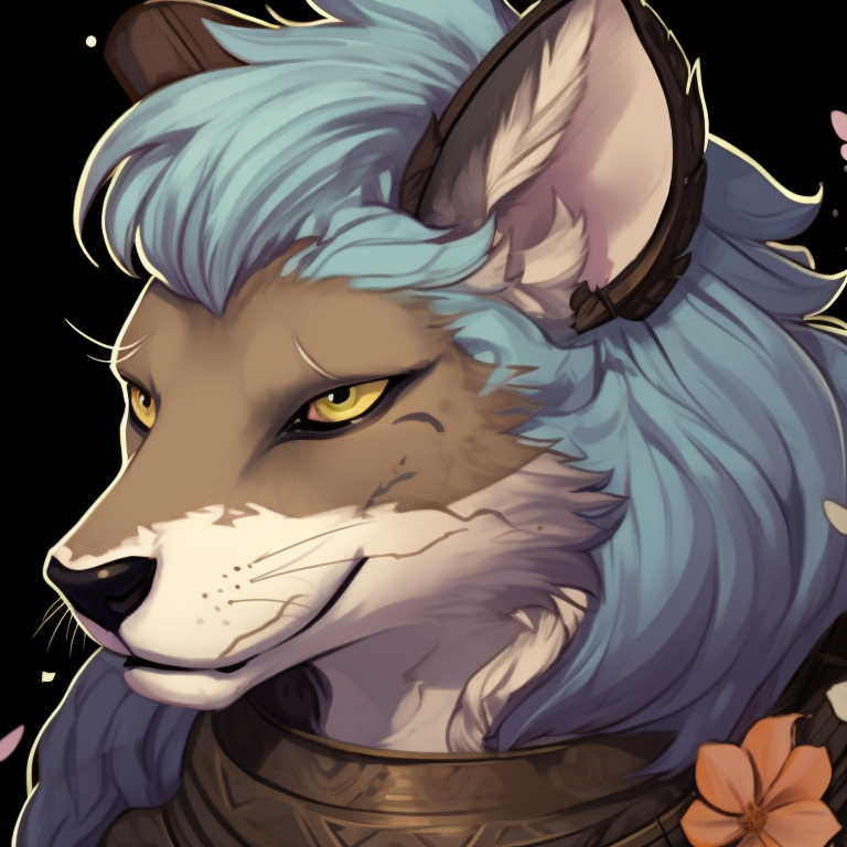 Two woodland characters in harmony, vibrant colors with a touch of whimsy. artistic furry matching pfp pfp for discord.