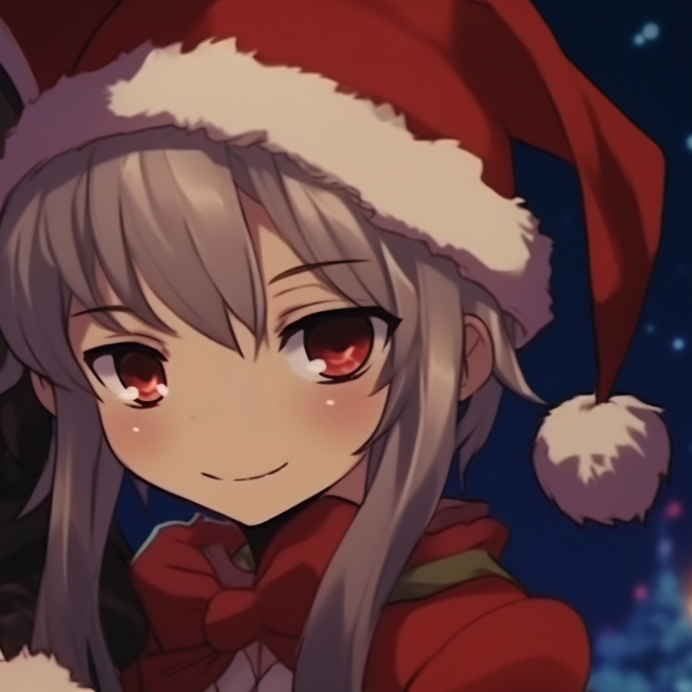 A duo with one in a Christmas sweater and the other in a witch's hat, a mix of soft colors and gothic detailing, against a haunted mansion background. unique anime christmas pfp blending halloween theme pfp for discord.