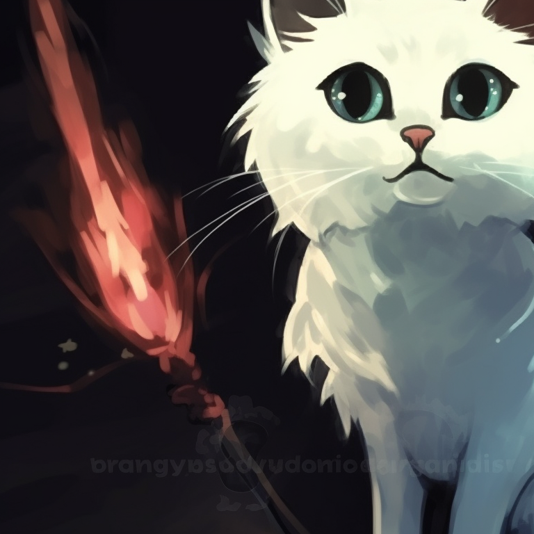 Two ghost cat characters, bright eyes shining through the ghostly form, in a dark setting. cat pfp in halloween theme pfp for discord.