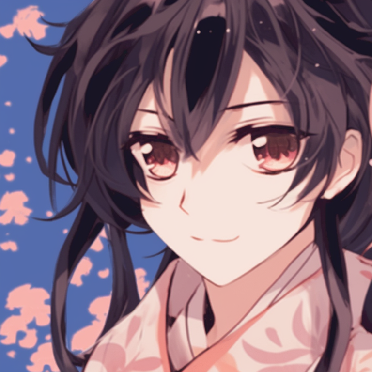 Two characters in a dream sequence, ethereal glow and serene color palette. matching pfp gif anime style pfp for discord.