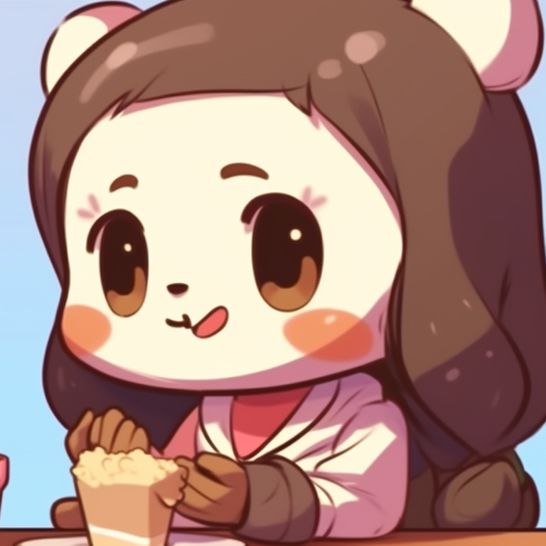 Milk and Mocha mirroring each other's gestures, monochrome setting with enhanced light and shadow effects. turn heads with milk and mocha pfp pfp for discord.