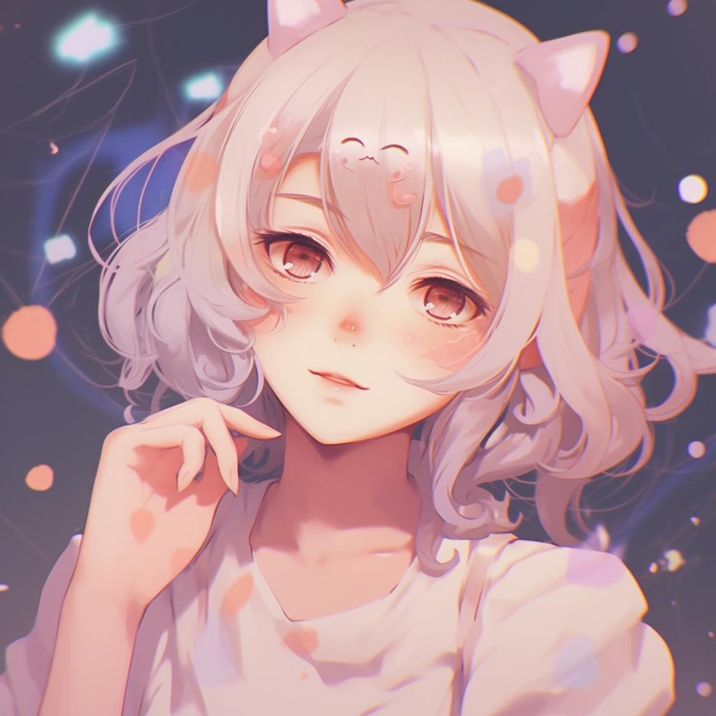 In a magical ambiance, a Shōjo character illustrated with vibrant colors and an emphasis on detail. stylish pfp anime imagery