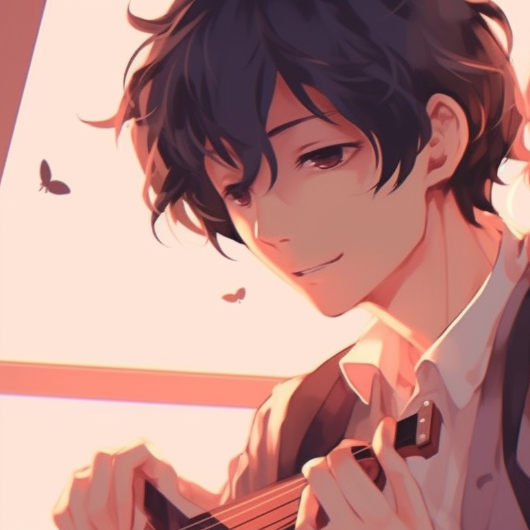 Two characters hovering in the sky, ghostly silhouette, cool palette with soft shading classic matching pfp couples pfp for discord.