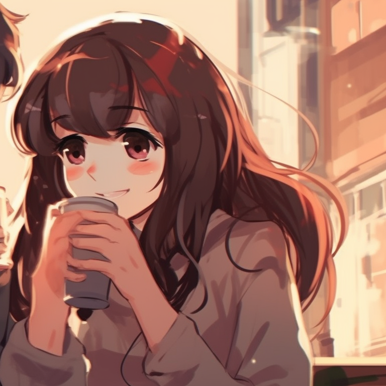 Two characters strolling along together, matching outfits and casual tones discord matching pfp for friends pfp for discord.