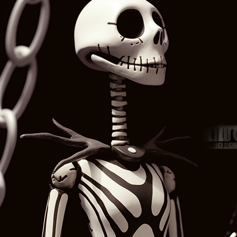 Skeleton characters making a snowman, detailed wintry background with falling snowflakes. ideal matching christmas skeleton pfp pfp for discord.