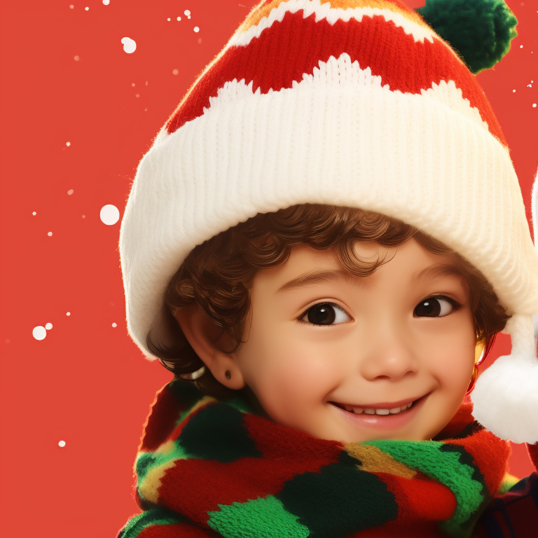 Two characters in a snowy setting, subtle shading and playful snowball fight scene. boy matching hat kid christmas pfp pfp for discord.